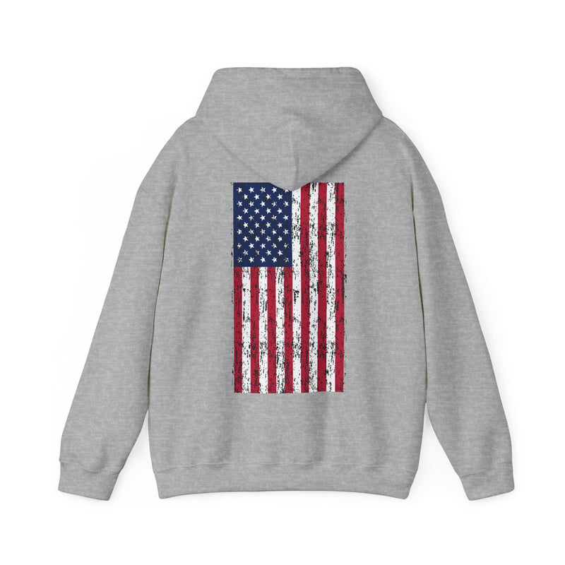 Load image into Gallery viewer, SMOKIN&#39; Doobie Cowboy Skull Americana Fly Rod Hoodie Sweatshirt
