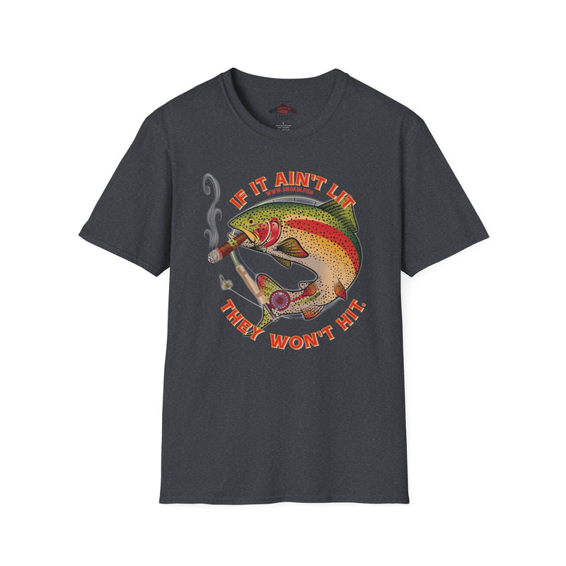 Load image into Gallery viewer, Smokin&#39; Rainbow Trout Cigar T-Shirt
