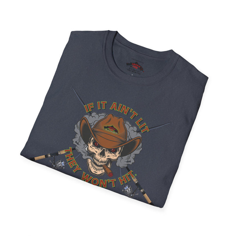 Load image into Gallery viewer, Smokin&#39; Skull Spincast T-Shirt
