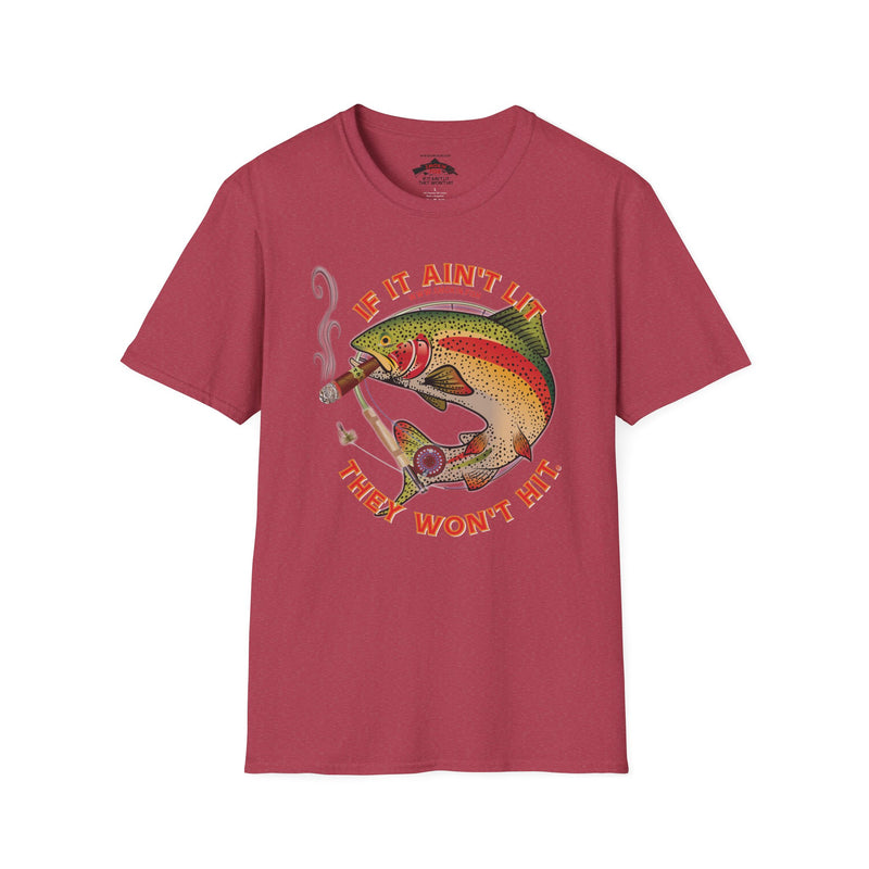 Load image into Gallery viewer, Smokin&#39; Rainbow Trout Cigar T-Shirt
