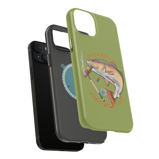 Smokin' Redfish Rugged MagSafe iPhone Case