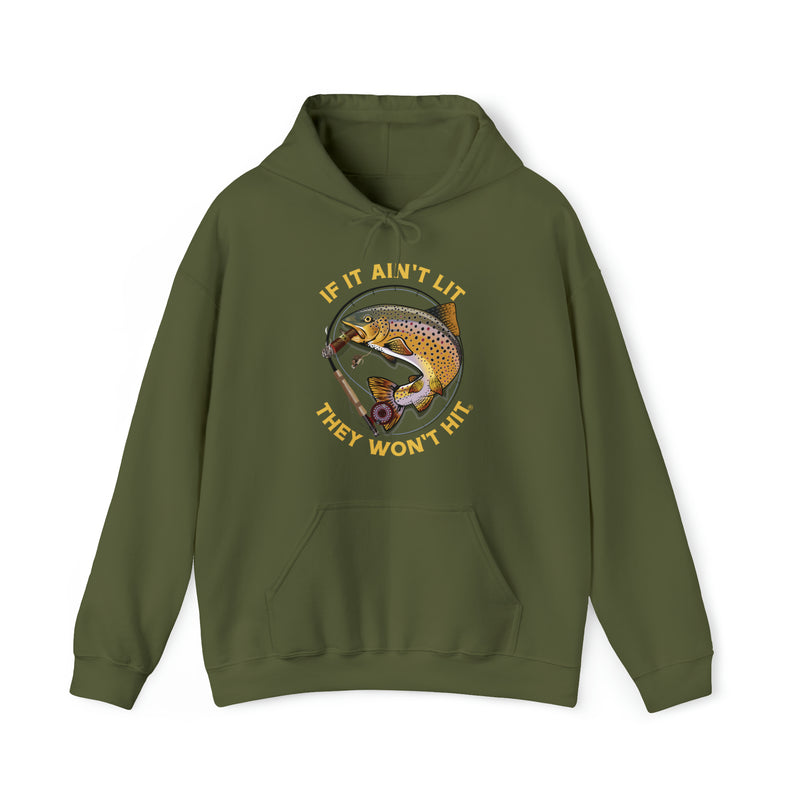Load image into Gallery viewer, Smokin&#39; Brown Trout &amp; Mouse Unisex Heavy Blend™ Hooded Sweatshirt
