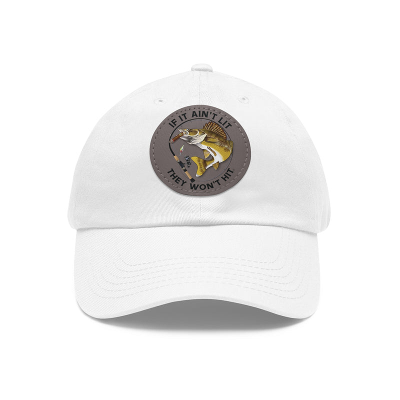 Load image into Gallery viewer, Smokin&#39; Walleye Cap with Leather Patch
