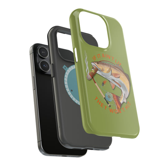 Smokin' Redfish Rugged MagSafe iPhone Case