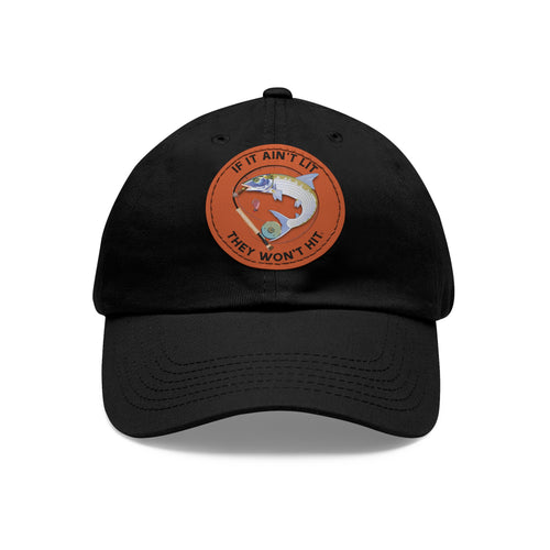 Smokin' Bonefish Leather Patch Cap