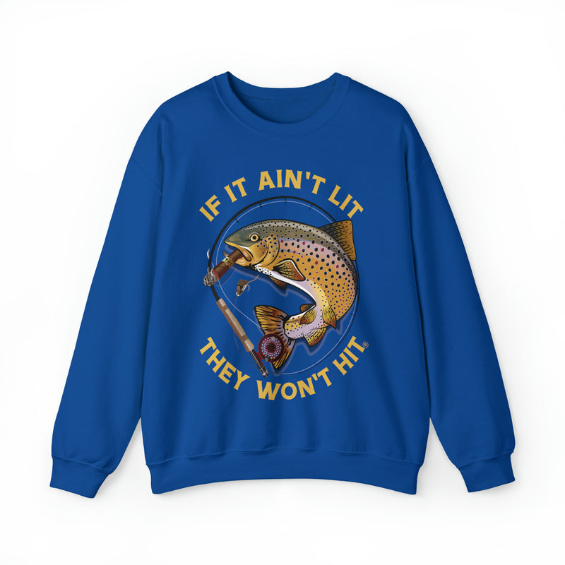 Load image into Gallery viewer, Smokin&#39; Brown Trout &amp; Mouse Sweatshirt
