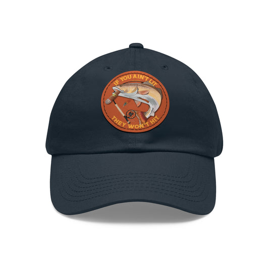 Smokin' Redfish Cap with Leather Patch