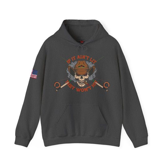 Smokin' Skull Patriot Hoodie Sweatshirt