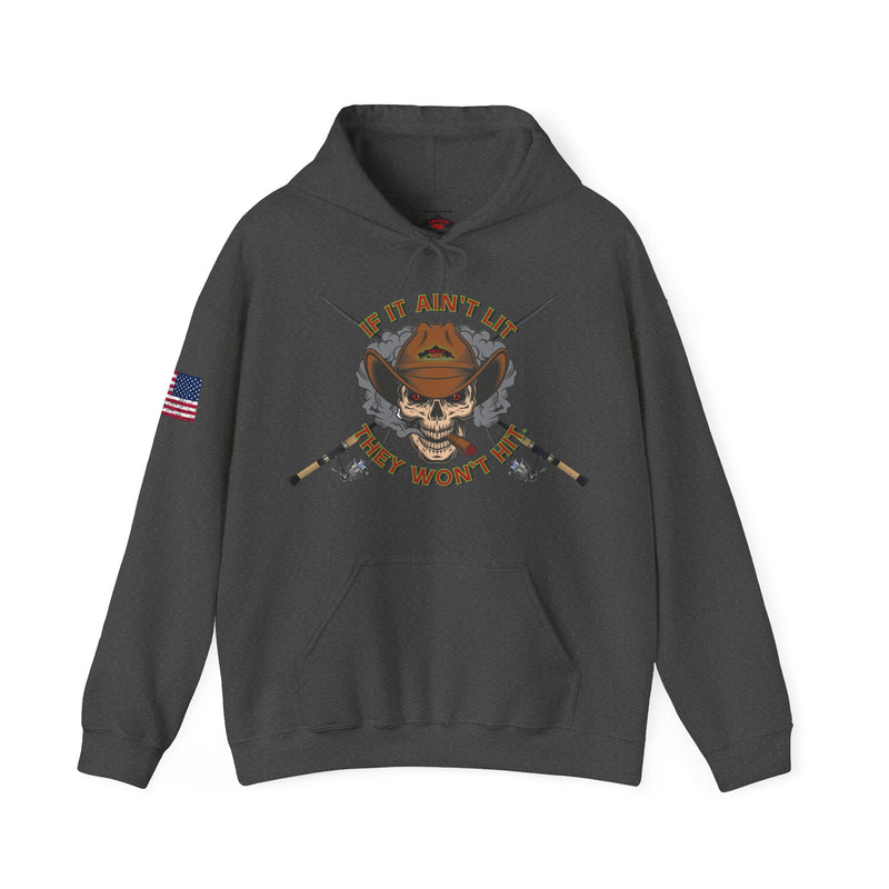 Load image into Gallery viewer, Smokin&#39; Skull Spincast Patriot Hoodie Sweatshirt
