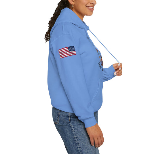 Smokin' Brown Trout Patriot Hoodie Sweatshirt