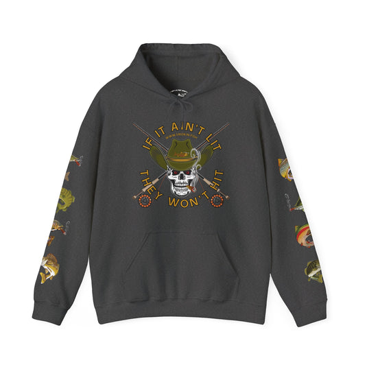 SMOKIN' Skull Mega-Fish Patriot Hoodie