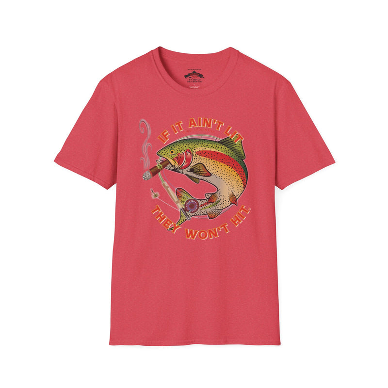 Load image into Gallery viewer, Smokin&#39; Rainbow Trout Cigar T-Shirt

