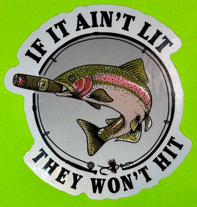 Heritage Trout & Cigars Contour Sticker