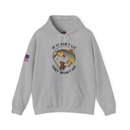 Smokin' Brown Trout Patriot Hoodie Sweatshirt