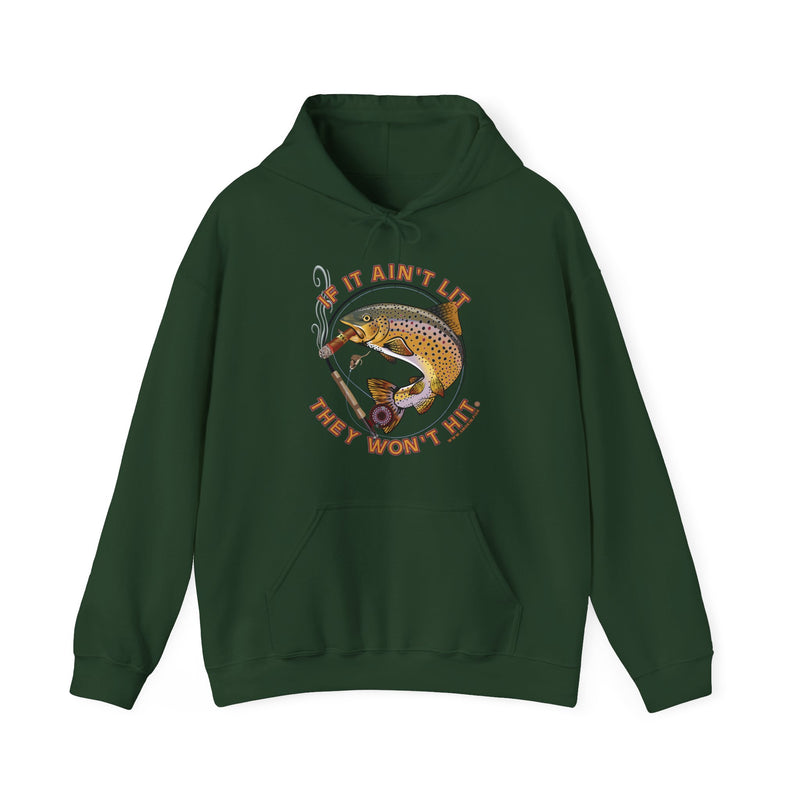 Load image into Gallery viewer, Smokin&#39; Brown Trout &amp; Mouse Hoodie
