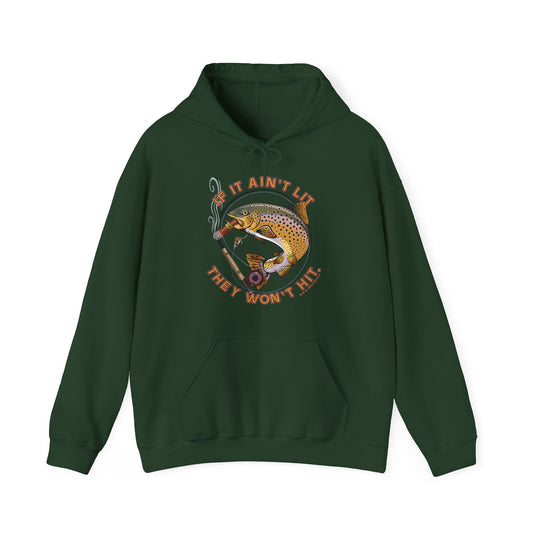 Smokin' Brown Trout & Mouse Hoodie