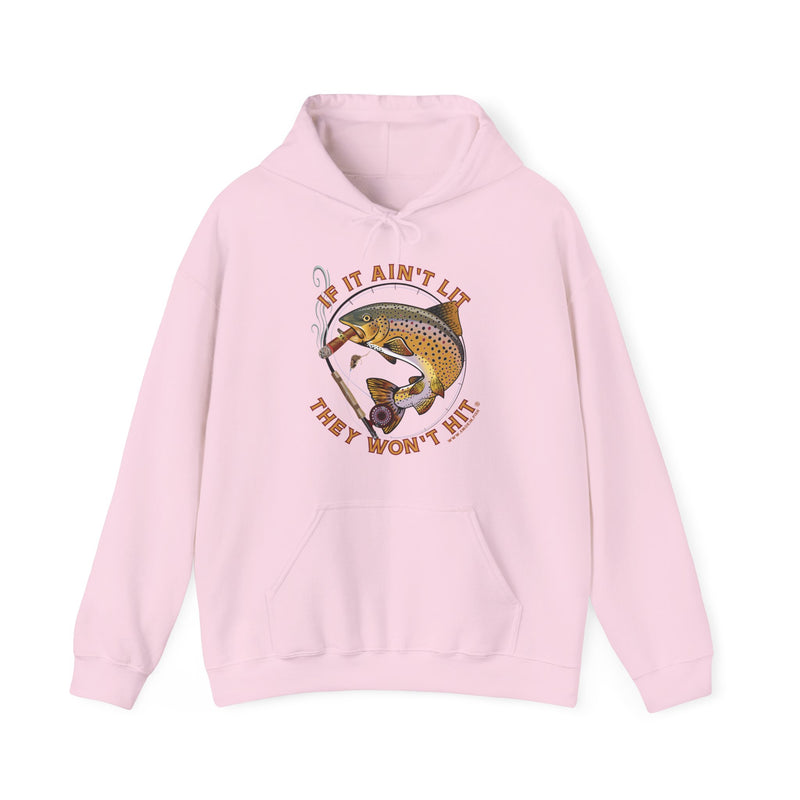 Load image into Gallery viewer, Smokin&#39; Brown Trout &amp; Mouse Hoodie
