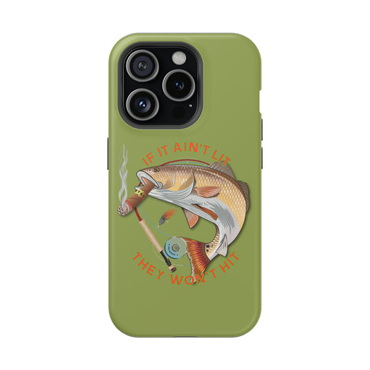 Smokin' Redfish Rugged MagSafe iPhone Case