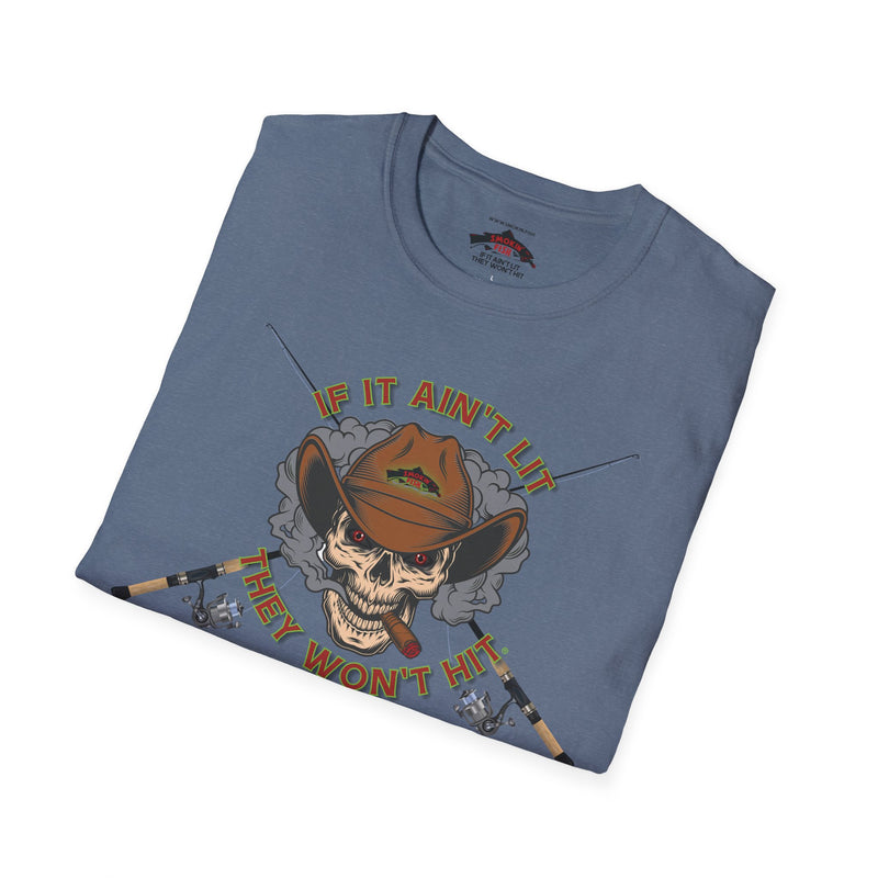Load image into Gallery viewer, Smokin&#39; Skull Spincast T-Shirt
