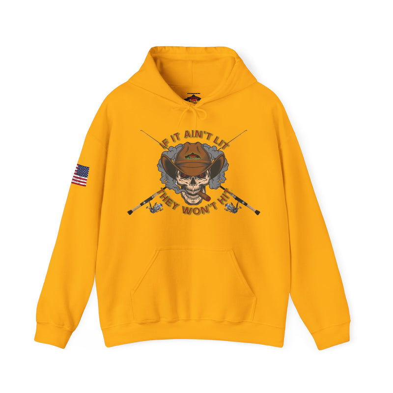 Load image into Gallery viewer, Smokin&#39; Skull Spincast Patriot Hoodie Sweatshirt
