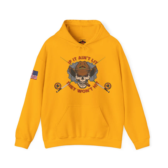 Smokin' Skull Patriot Hoodie Sweatshirt