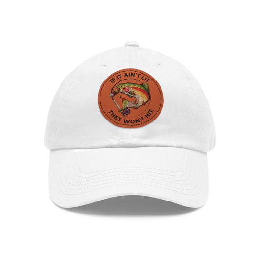 Smokin' Rainbow Trout Cap with Leather Patch