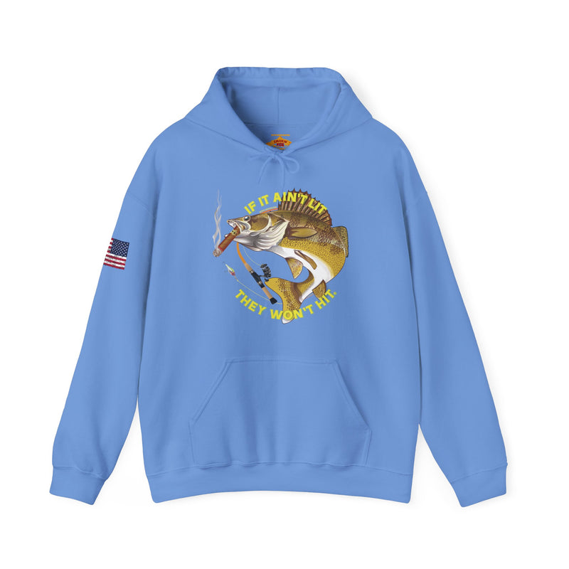 Load image into Gallery viewer, Smokin&#39; Walleye Patriot Hoodie Sweatshirt
