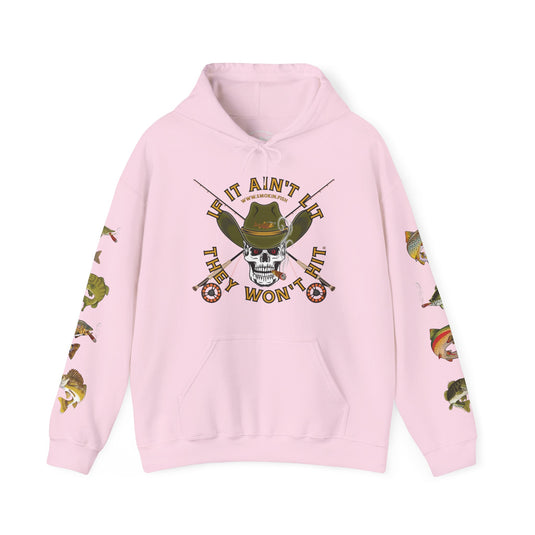 SMOKIN' Skull Mega-Fish Patriot Hoodie