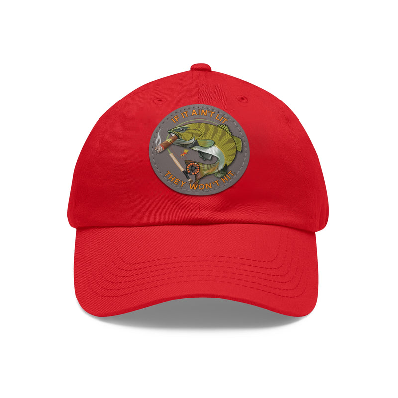 Load image into Gallery viewer, Smokin&#39; Bass Cap Leather Patch Cap
