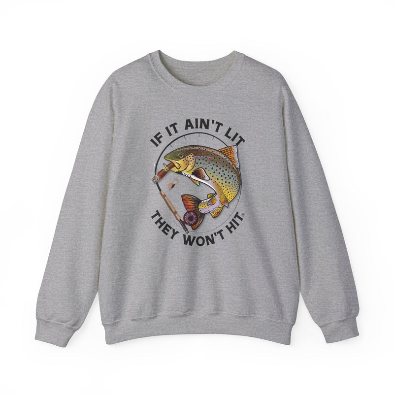 Load image into Gallery viewer, Smokin&#39; Brown Trout Heavy Blend™ Crewneck Sweatshirt
