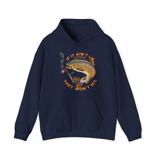 Smokin' Brown Trout Hooded Sweatshirt