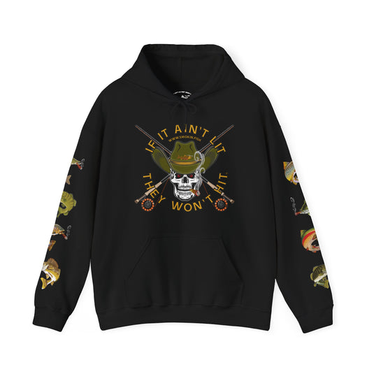 SMOKIN' Skull Mega-Fish Patriot Hoodie