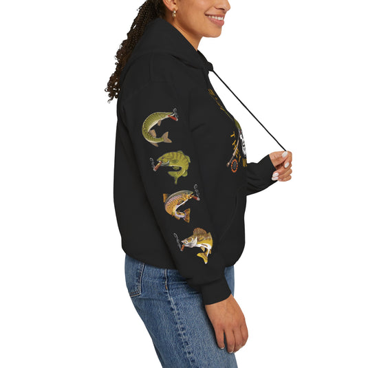 SMOKIN' Skull Mega-Fish Patriot Hoodie