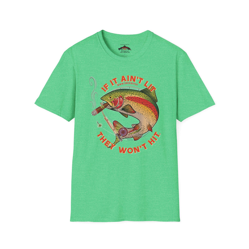 Load image into Gallery viewer, Smokin&#39; Rainbow Trout Cigar T-Shirt
