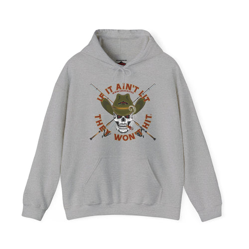 SMOKIN' Skull Spincast Americana Hoodie Sweatshirt