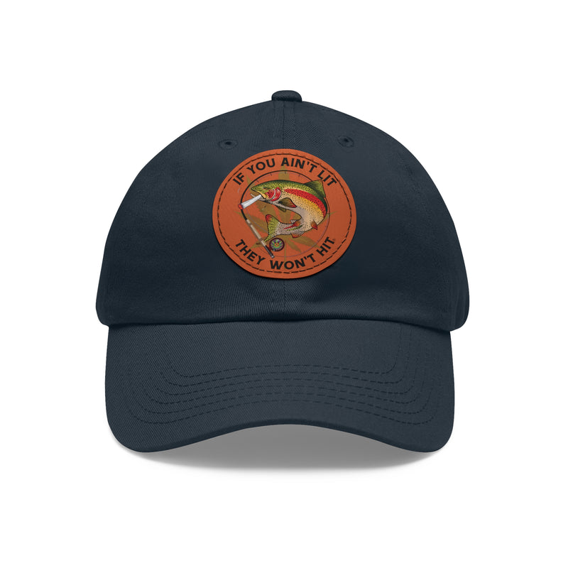 Load image into Gallery viewer, Doobie Rainbow Trout Leather Patch Cap
