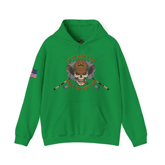 Smokin' Skull Spincast Patriot Hoodie Sweatshirt