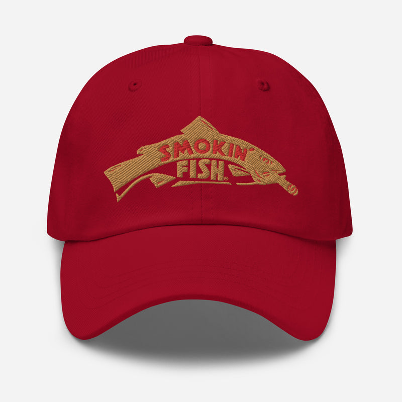 Load image into Gallery viewer, Smokin&#39; Fish® Signature Embroidered Cap | Gold Fish
