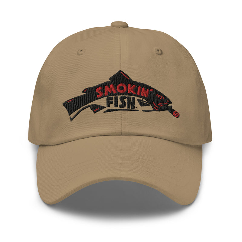 Load image into Gallery viewer, Smokin&#39; Fish® Signature Embroidered Cap | Black Fish
